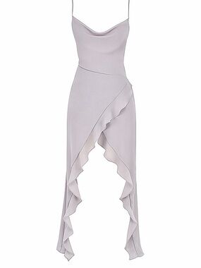 House Of CB Alexandria Grey Floaty Maxi Dress